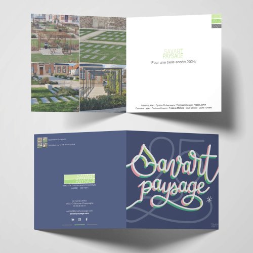 Carte de vœux institutionnelle – Savart Paysage